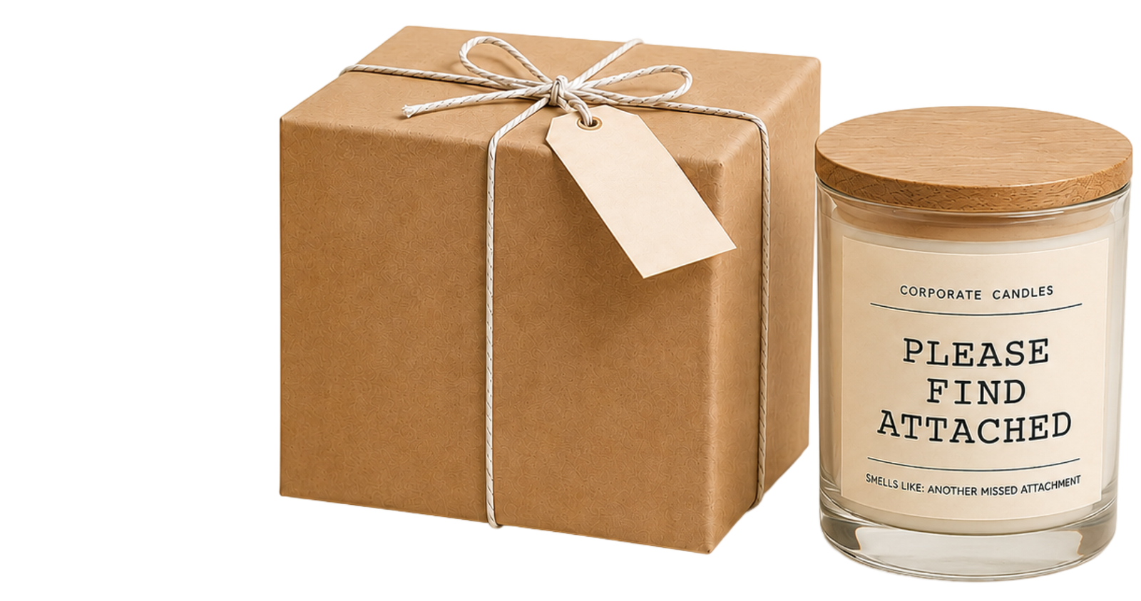 Corporate Candles candle and gift box